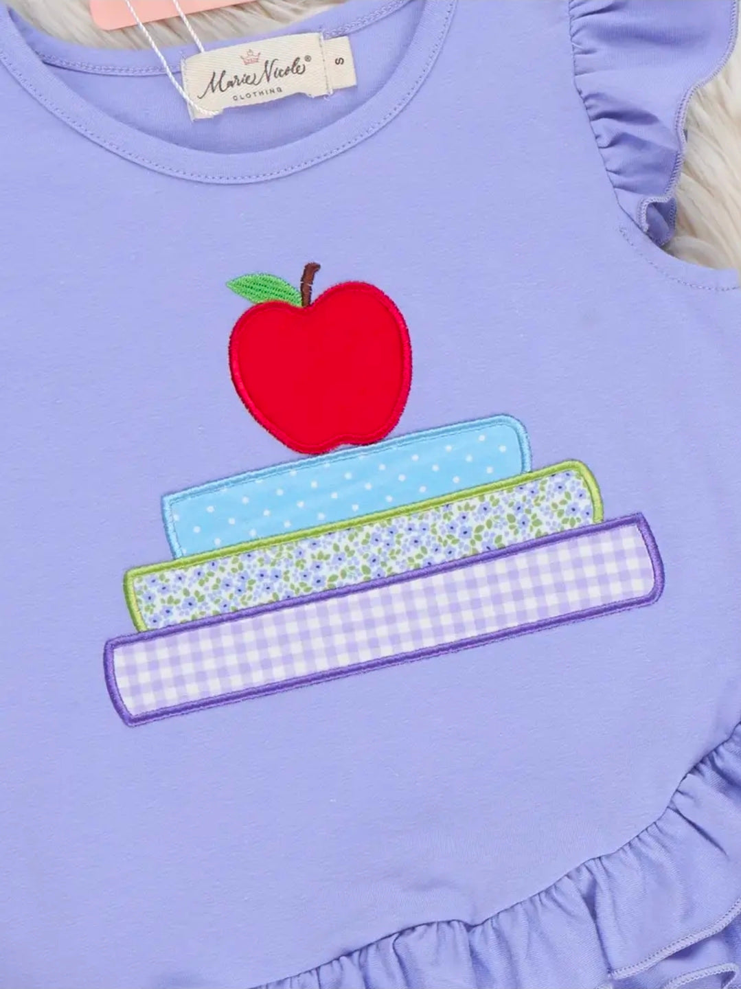 Apple Blossom Embroidered Ruffle Outfit (Pre-Order)