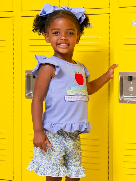 Apple Blossom Embroidered Ruffle Outfit (Pre-Order)