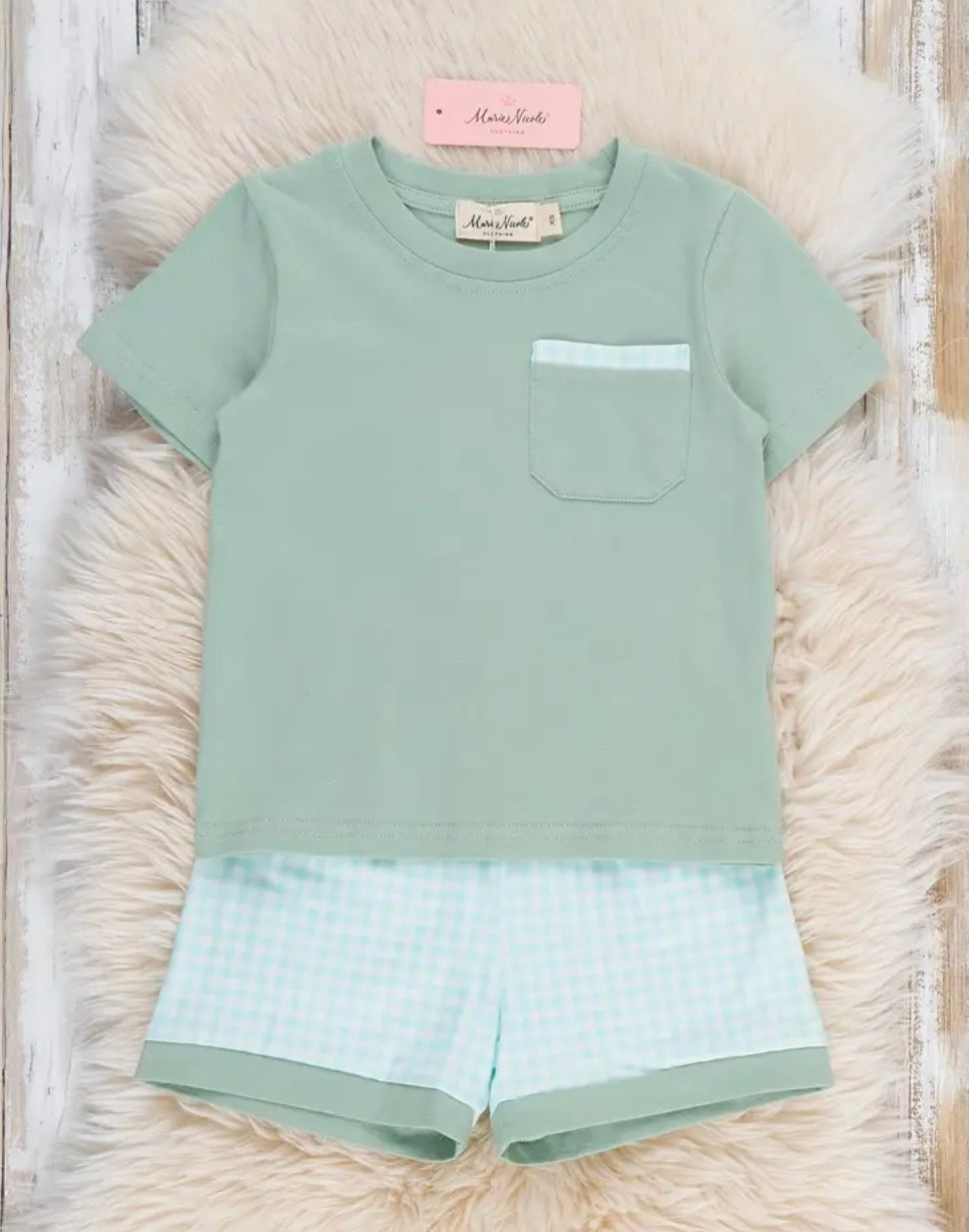 Gingham Days Pocket Shirt Outfit (Pre-Order)