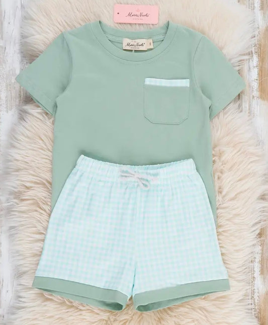 Gingham Days Pocket Shirt Outfit (Pre-Order)