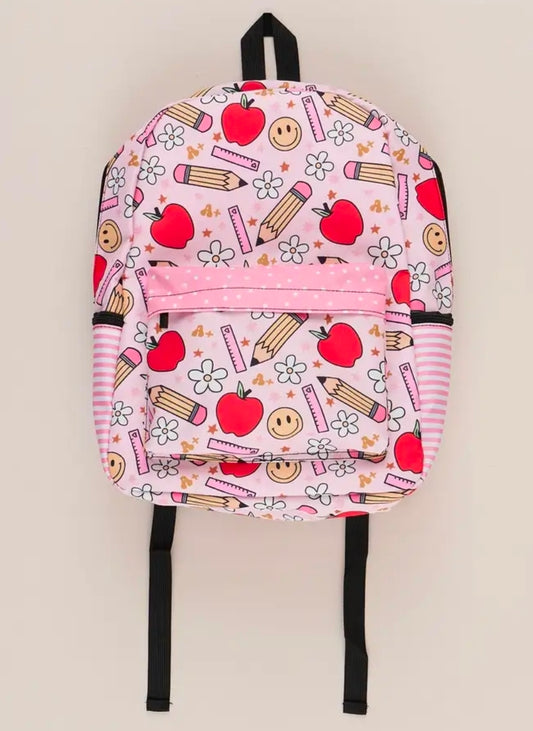 Red Apples and Pencil Backpack (Pre-order)