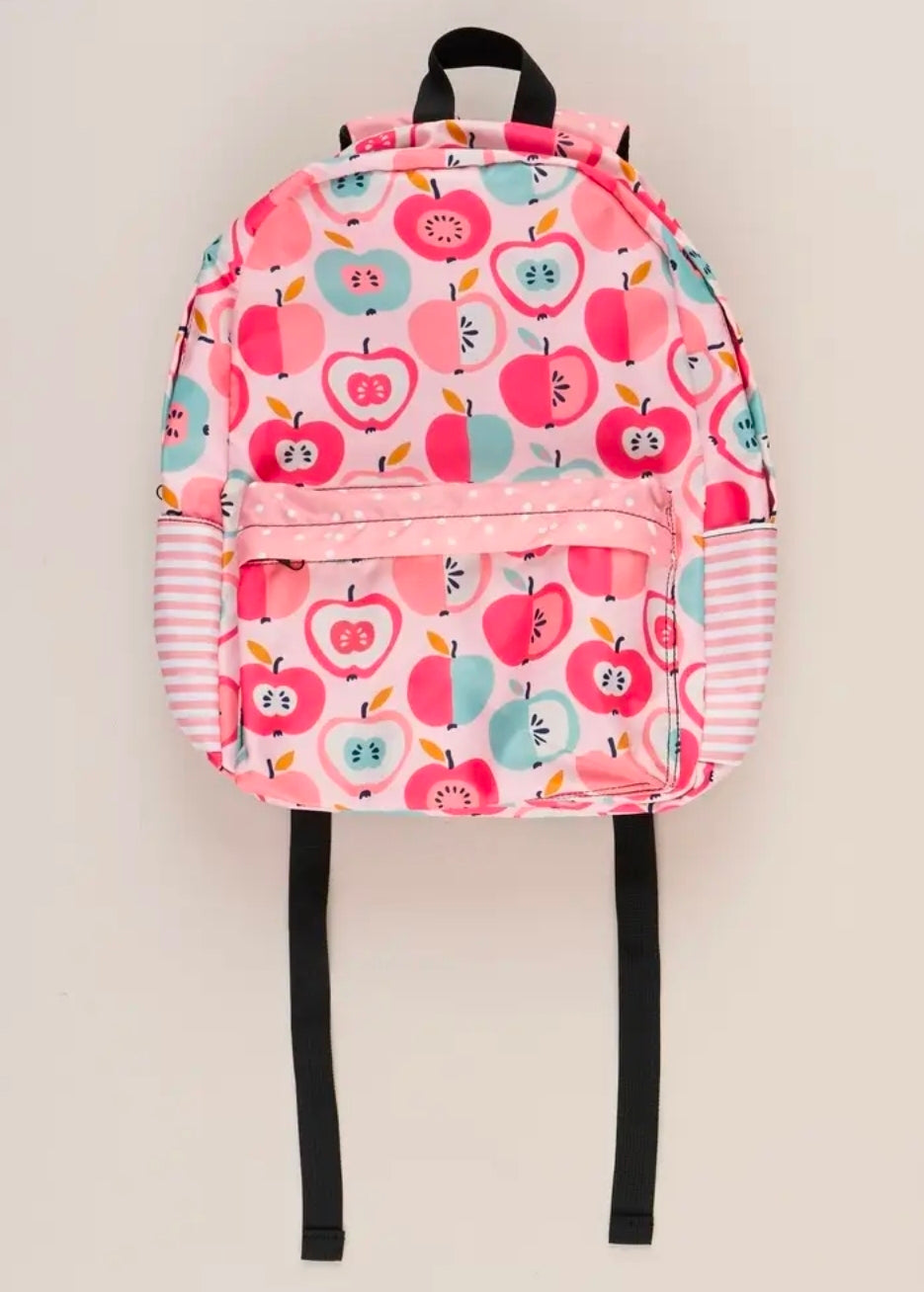 Pink and Teal Apples Backpack (Pre-order) (Copy)