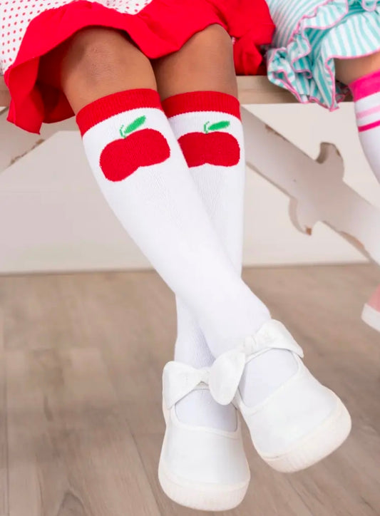 Apple-A-Day Knee Socks (Pre-Order)