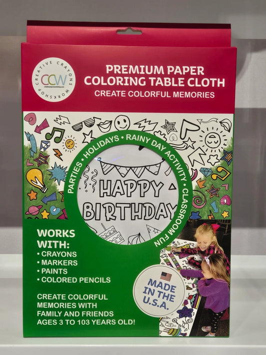 Birthday Party Coloring Tablecloth | Kids Activity