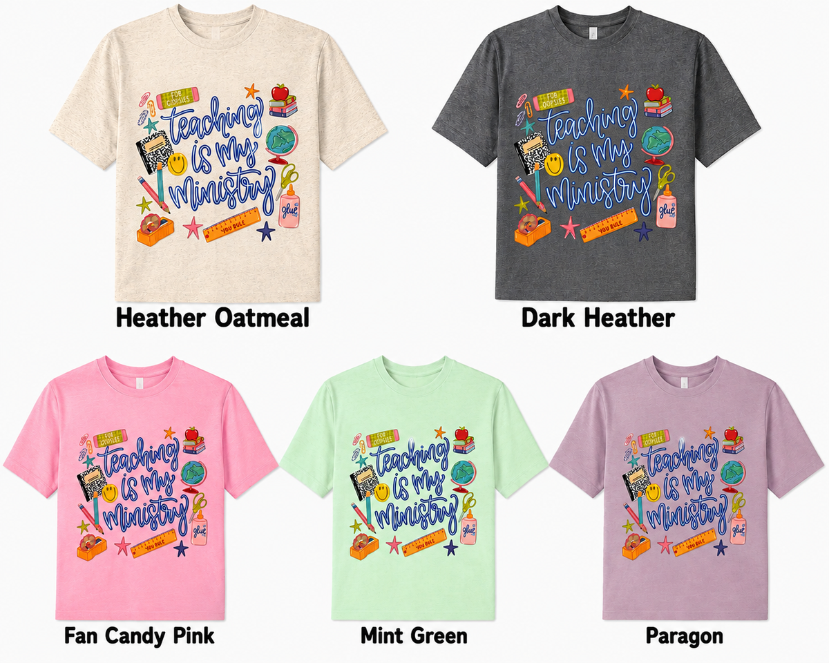 Teaching is my Ministry Adult Shirt (Gildan SoftStyle)
