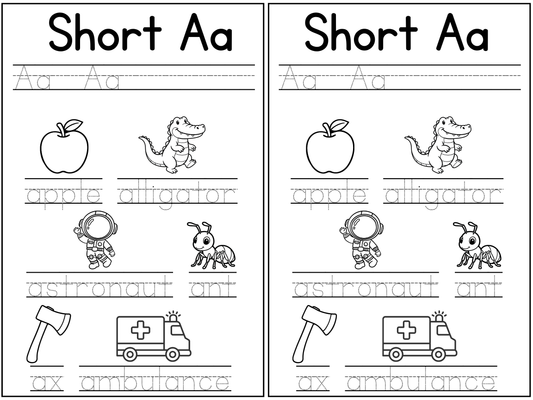 Alphabet Handwriting Journal Worksheet Pages