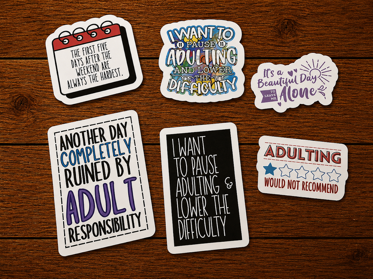 Adulting Stickers