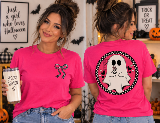 Ghost Adult Shirt- Front & Back