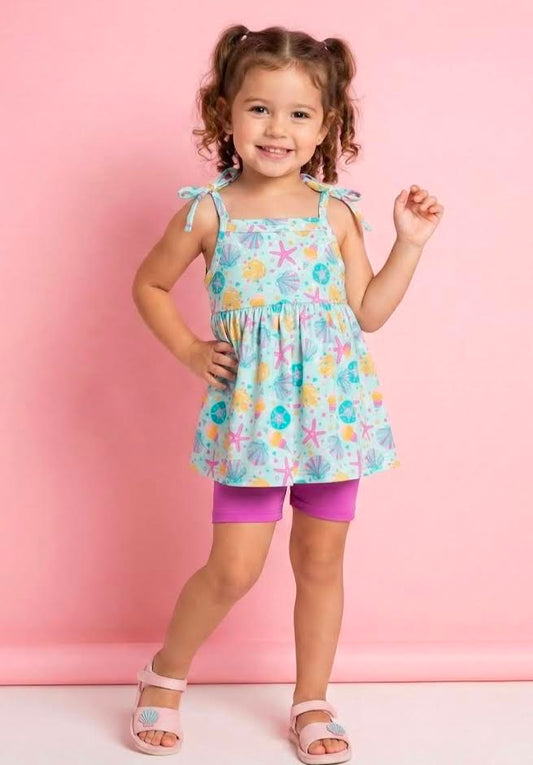 Pete + Lucy: Seashell Short Set