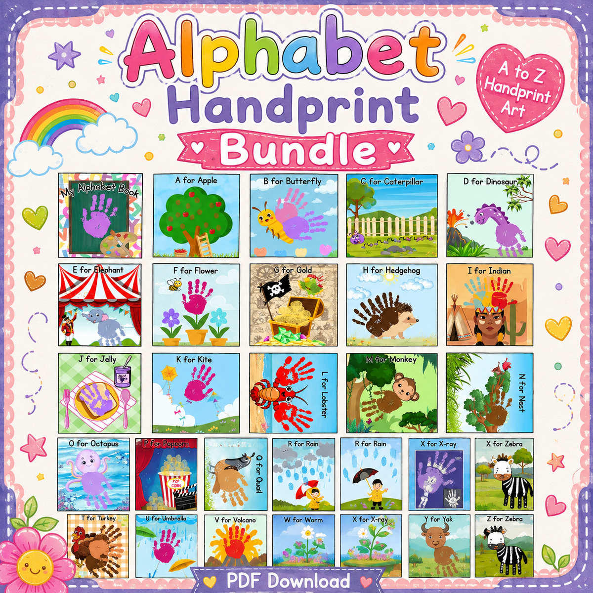 Handprint/Fingerprint Craft
