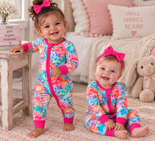 Posh Tot: Coral Garden Bamboo Convertible Zippy