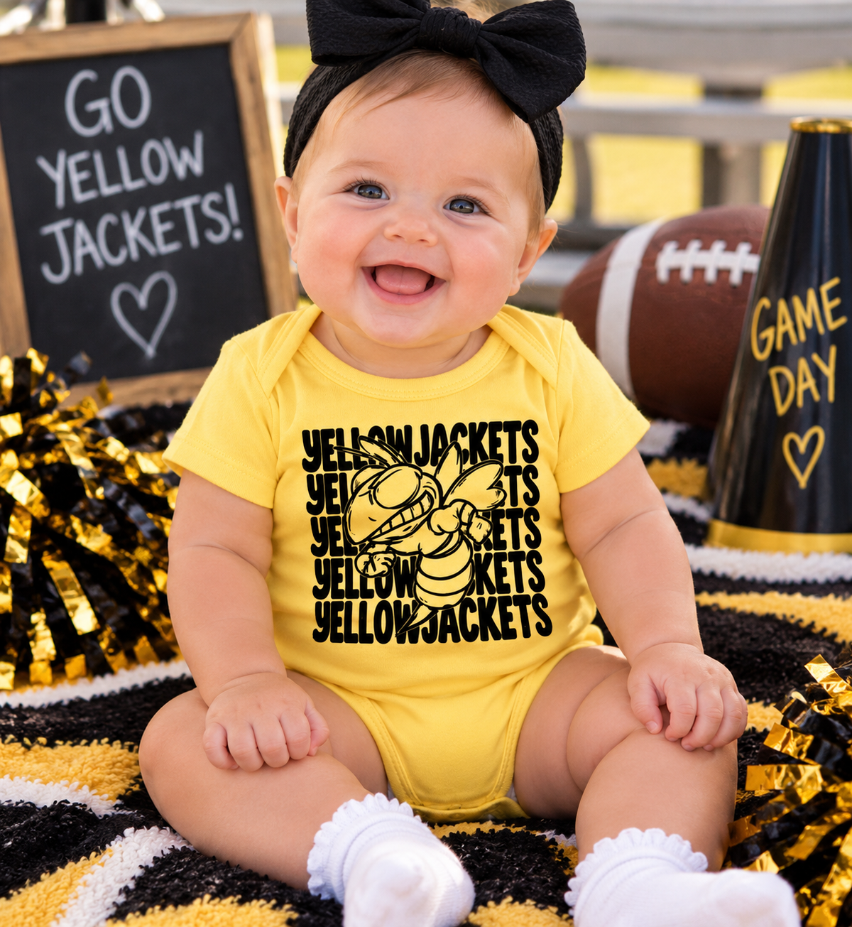 Yellow Jackets Onesie