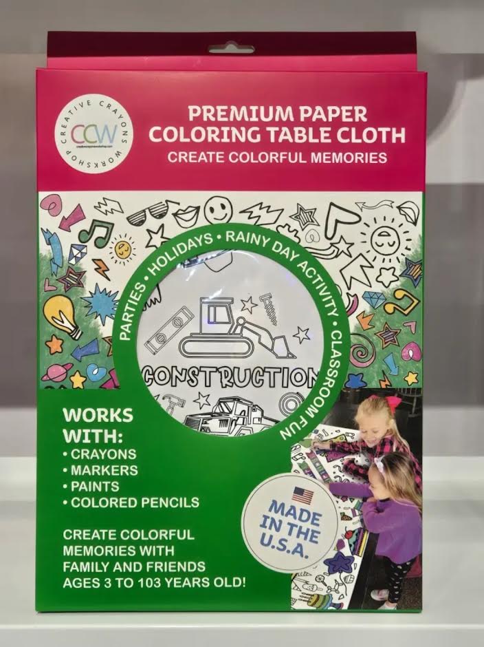 Construction Paper Coloring Tablecloth