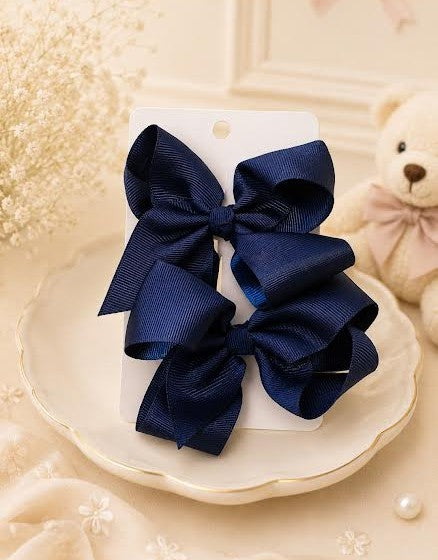 Pigtail Bows: 4 inch