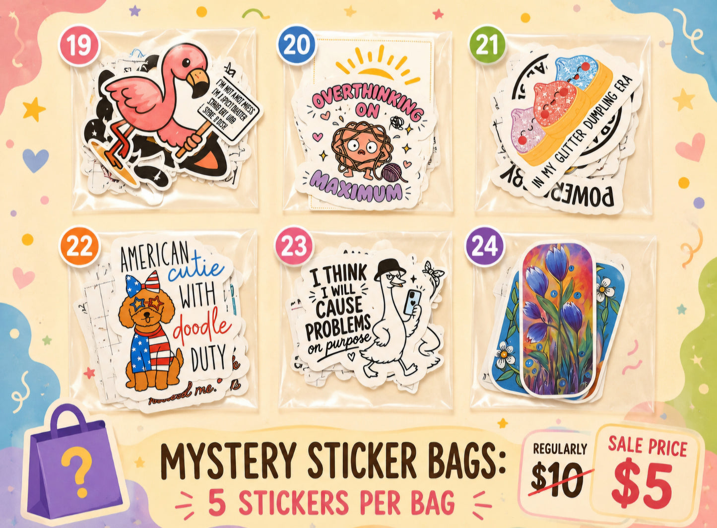 Sticker Mystery Grab Bags