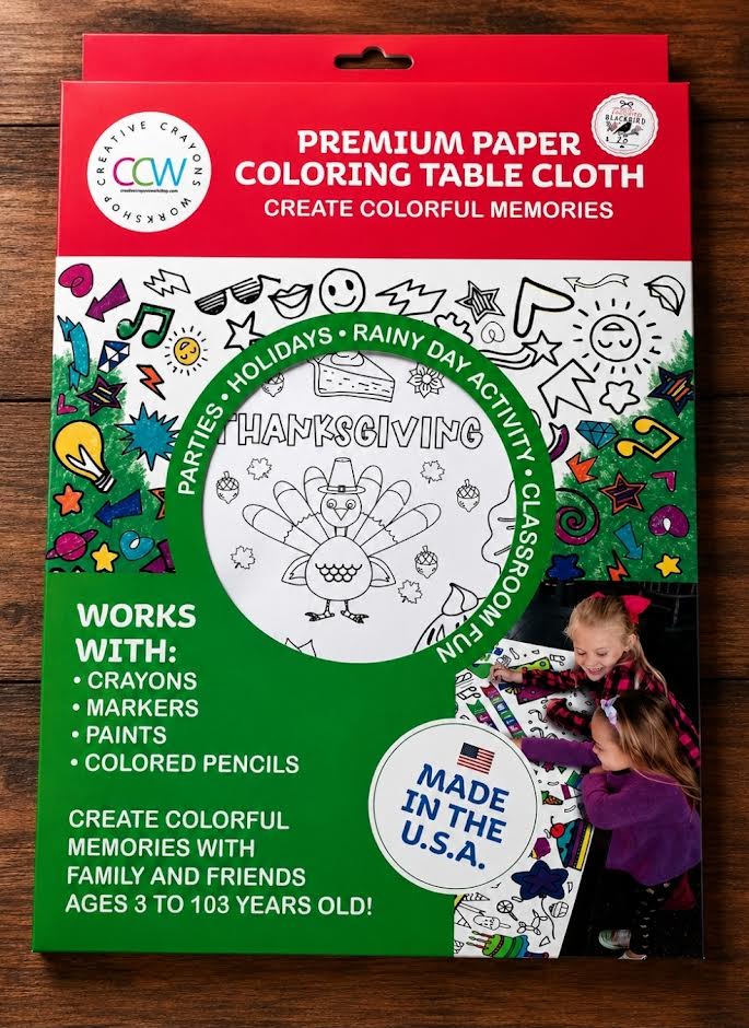 Thanksgiving Paper Coloring Tablecloth