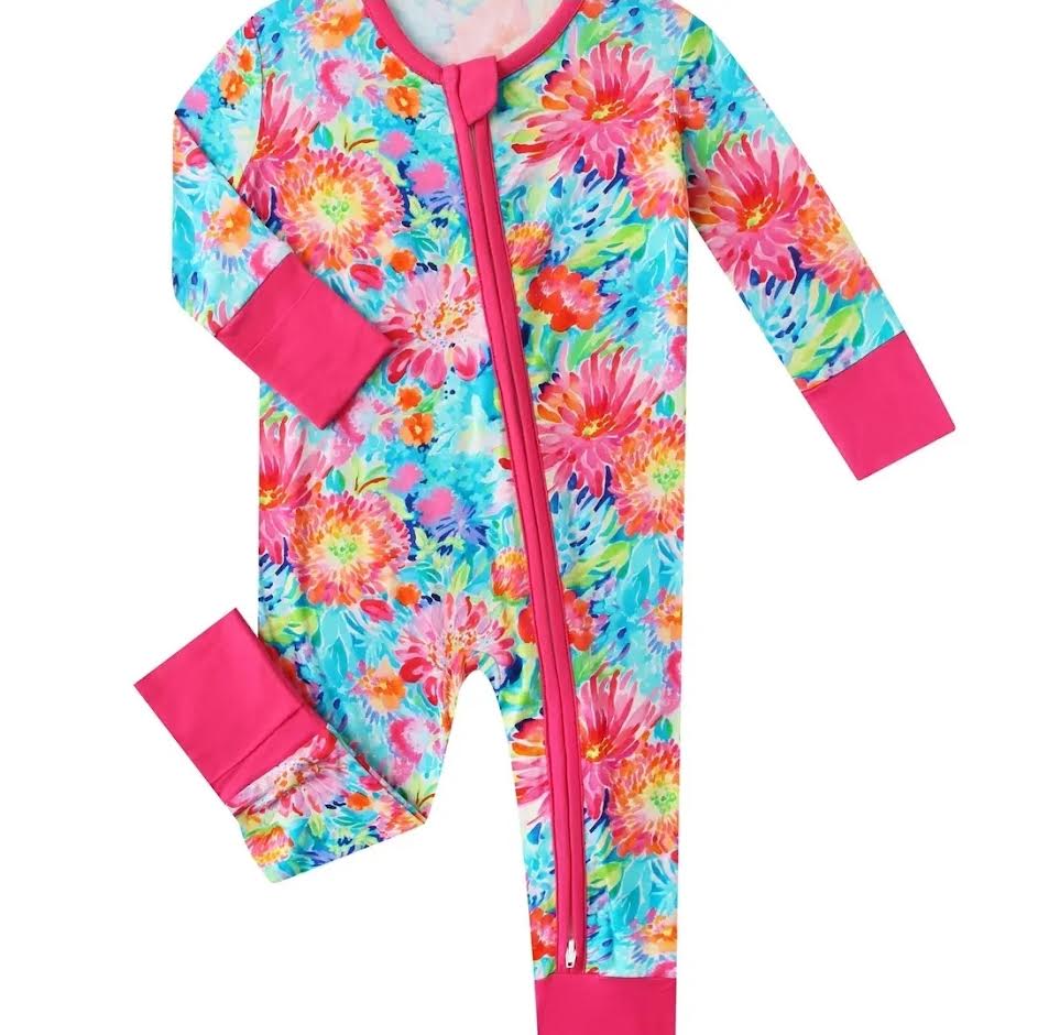 Posh Tot: Coral Garden Bamboo Convertible Zippy