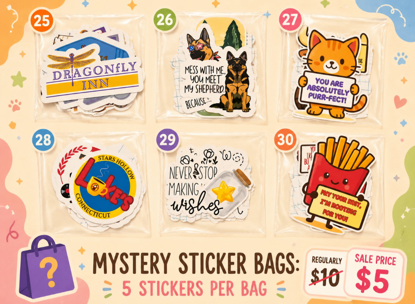 Sticker Mystery Grab Bags