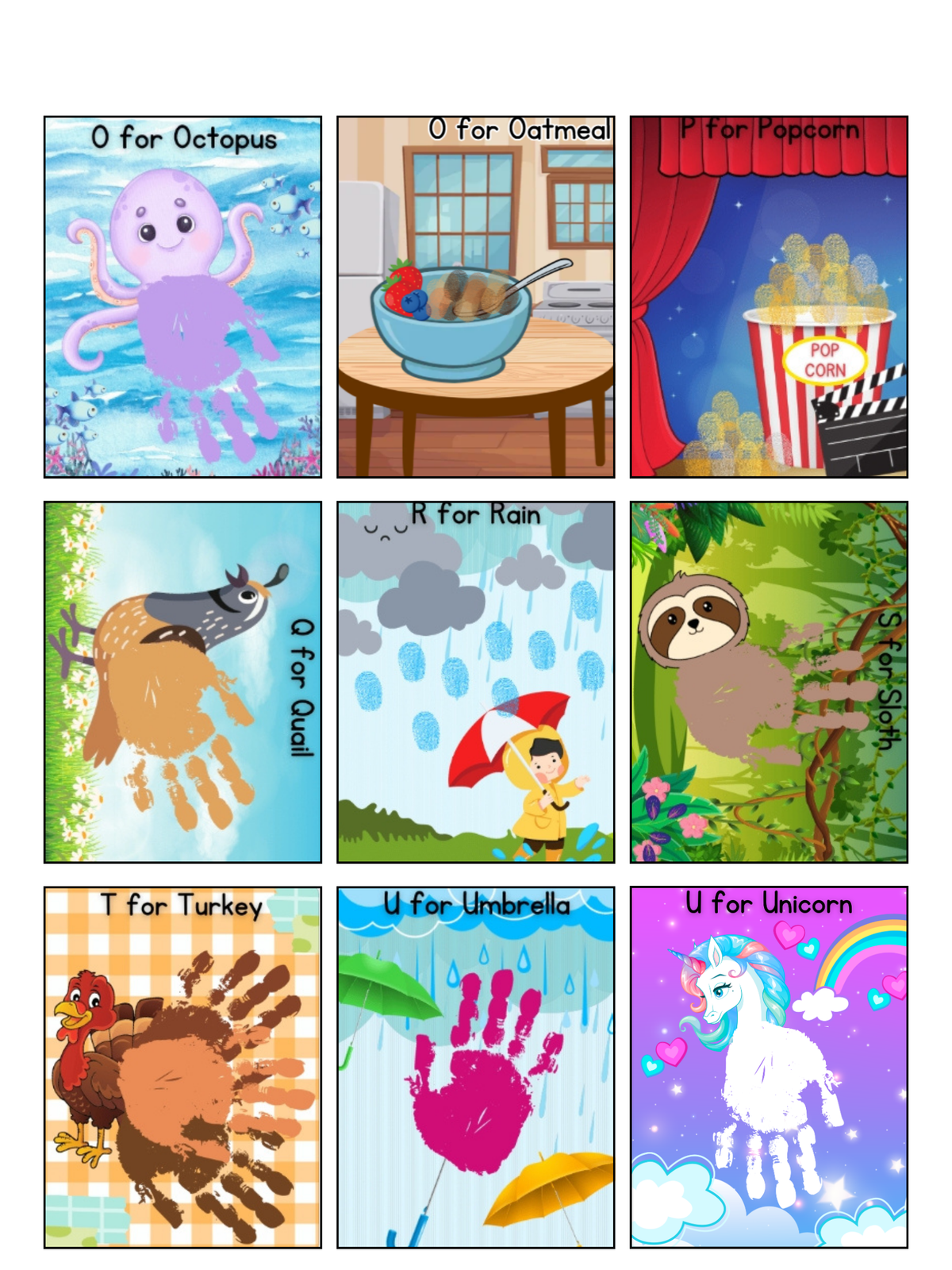 Handprint/Fingerprint Craft