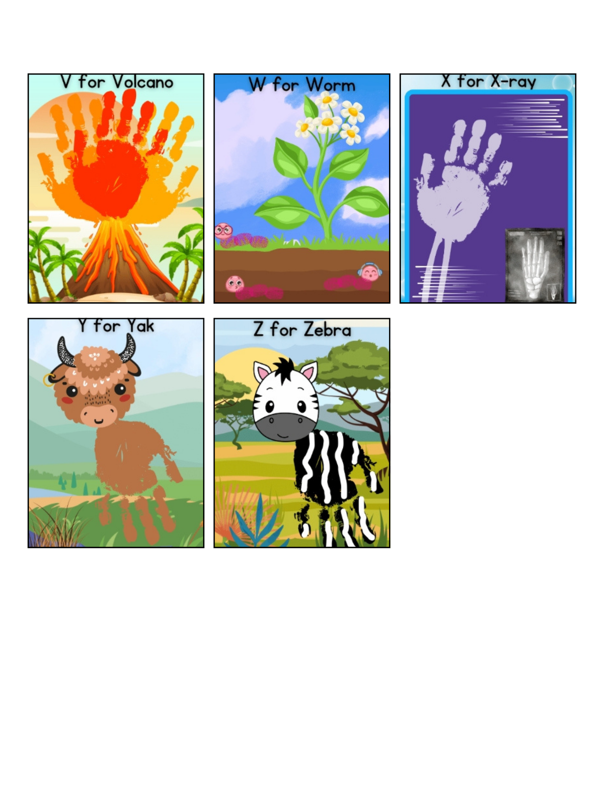 Handprint/Fingerprint Craft