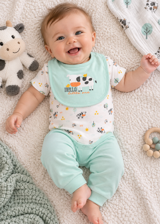 Hello Cow 3-piece Set