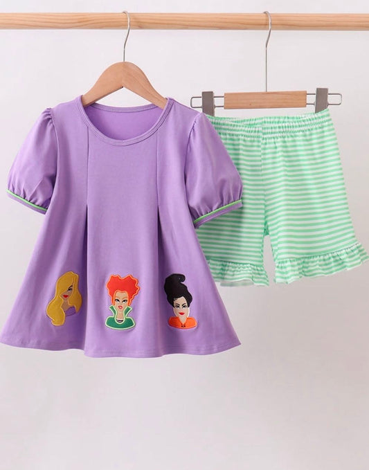 (PRE-ORDER) A Bunch of Hocus Pocus 2-Piece Shorts Set
