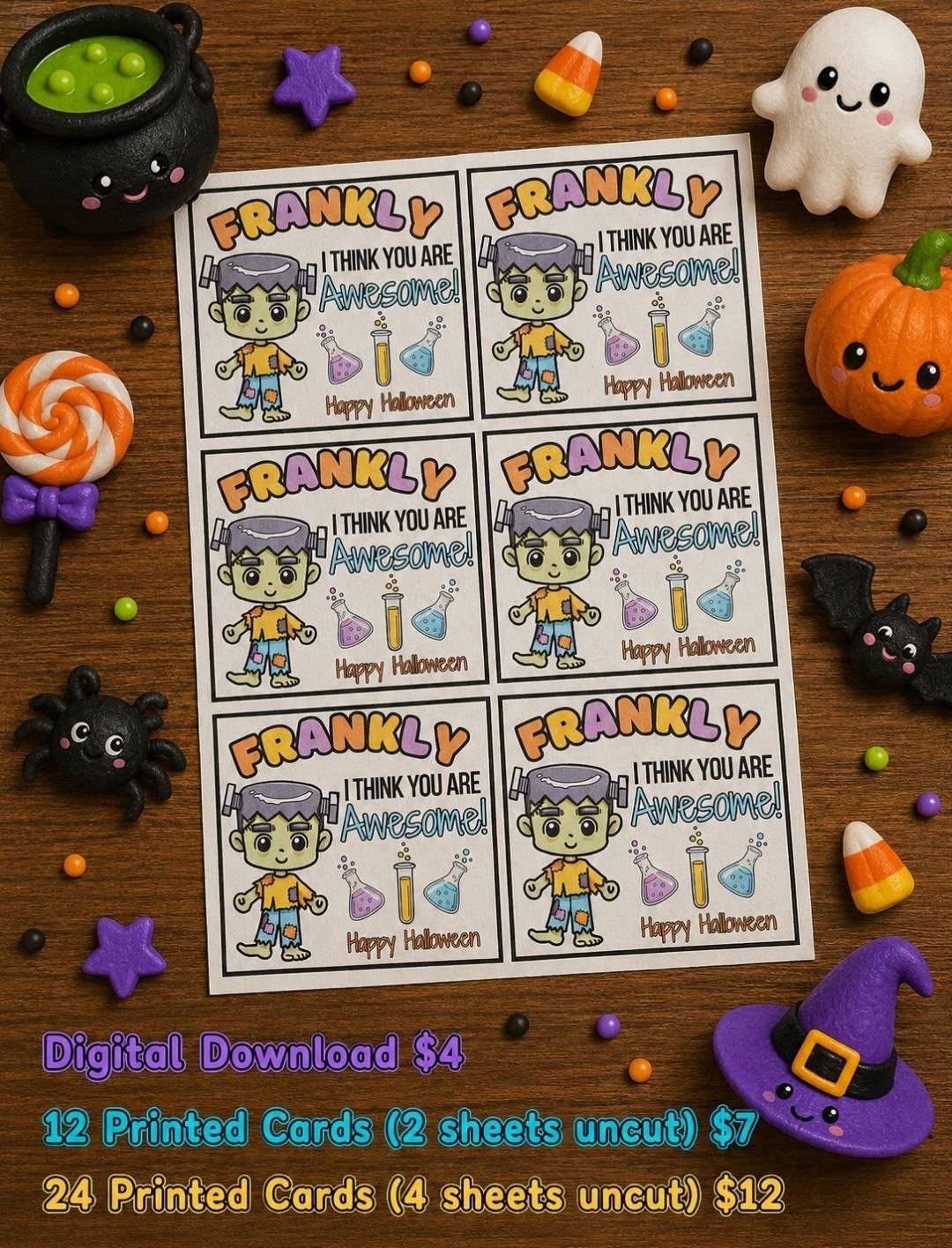Frankly I Think You are Awesome Halloween Cards