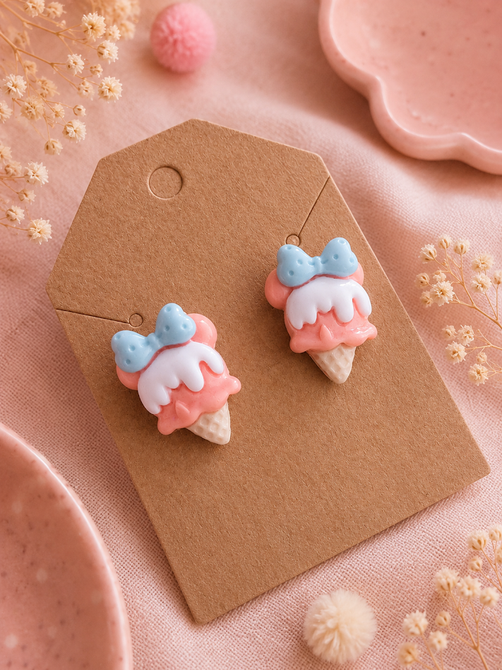 Ice Cream Post Earrings
