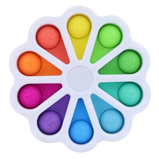 Pop Fidget Numbers Round 10 Button Popping Toy