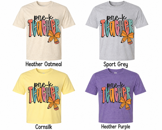 Pre-K Teacher Adult Shirt (Gildan SoftStyle)