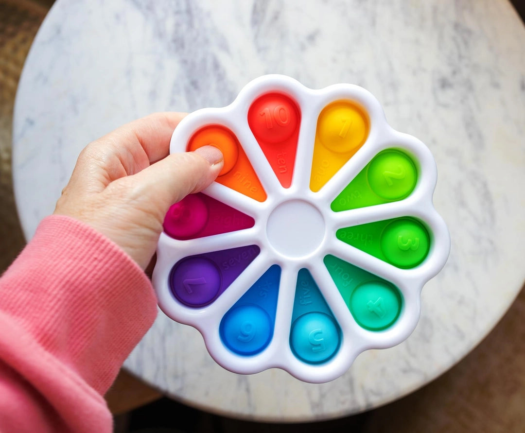 Pop Fidget Numbers Round 10 Button Popping Toy