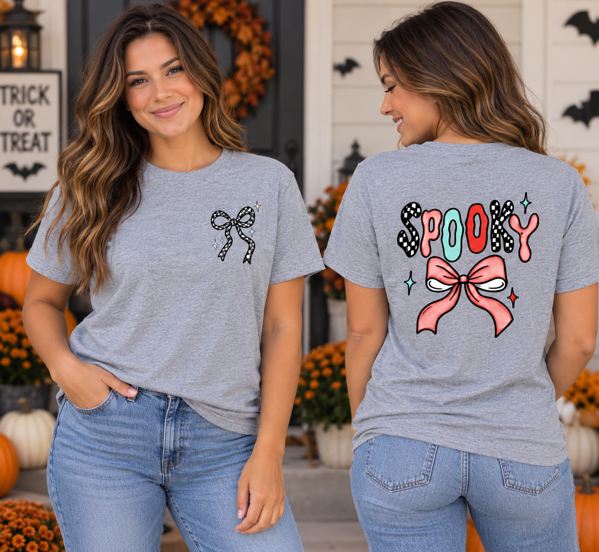 Spooky Adult Shirt- Front & Back