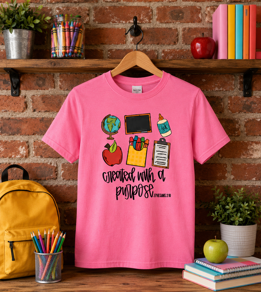 Created with a Purpose Adult Shirt (Gildan SoftStyle)