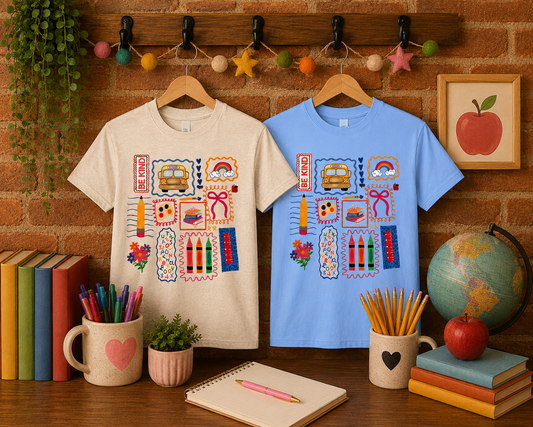 School Supplies Adult Shirt (Gildan SoftStyle)