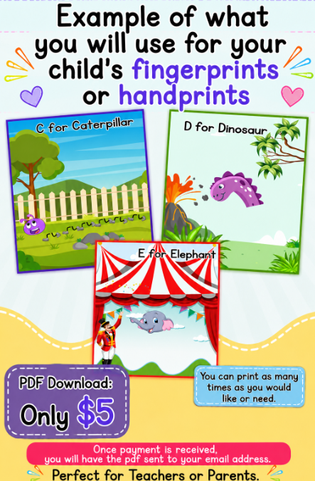 Handprint/Fingerprint Craft