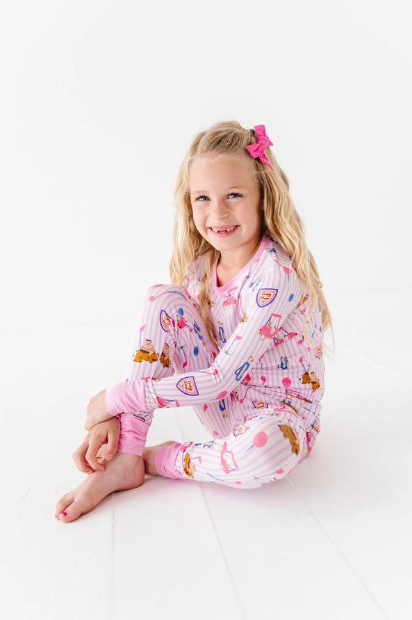 *Pre-Order*Caddy Crew Kids Pajamas- Blue & Pink
