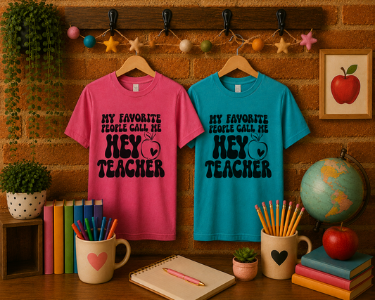 Hey Teacher Adult Shirt (Gildan SoftStyle)