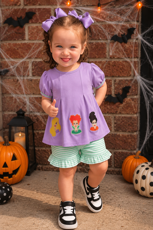 (PRE-ORDER) A Bunch of Hocus Pocus 2-Piece Shorts Set