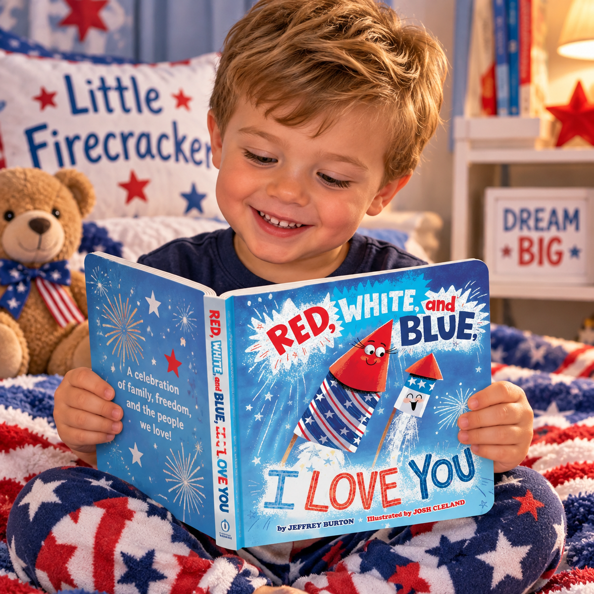 Red, White, and Blue I Love You Book