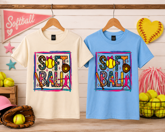 Softball 2 (Gildan Soft Style) Adult Shirt