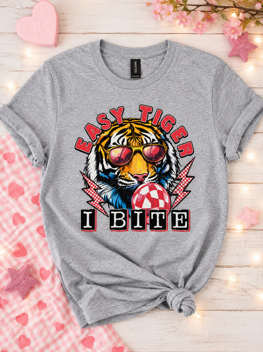 Easy Tiger... I Bite Adult Shirt