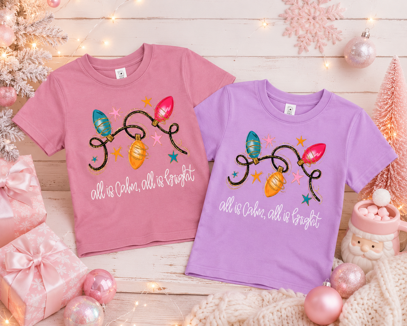 All is Calm, All is Bright Toddler Shirt