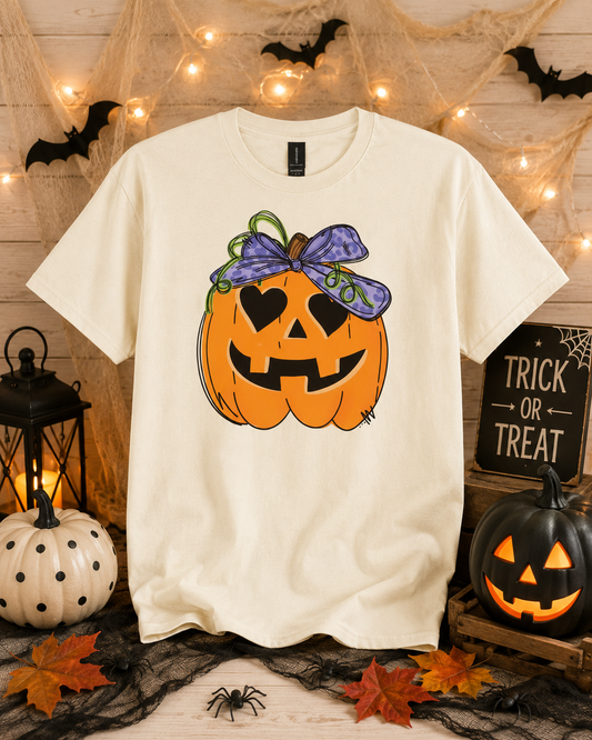 Pumpkin Girl Adult Shirt