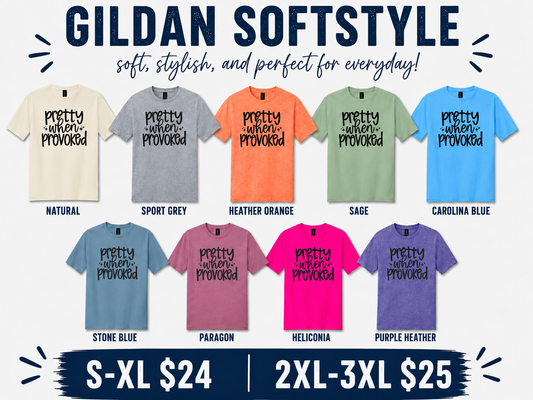 Petty When Provoked Adult Shirt