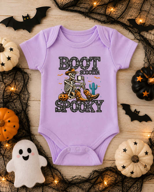 Boot Scootin Spooky Onesie
