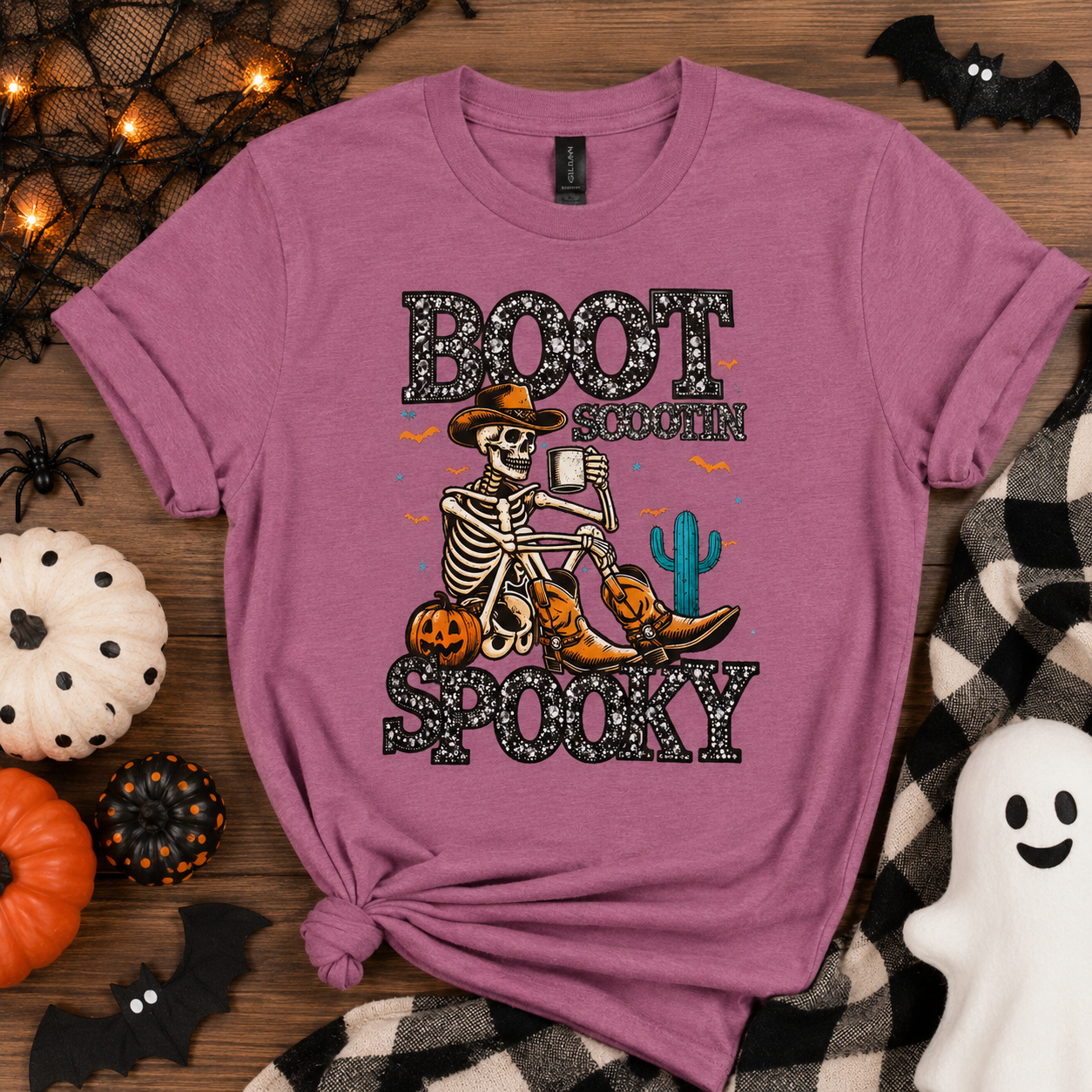 Boot Scootin Spooky Adult Shirt