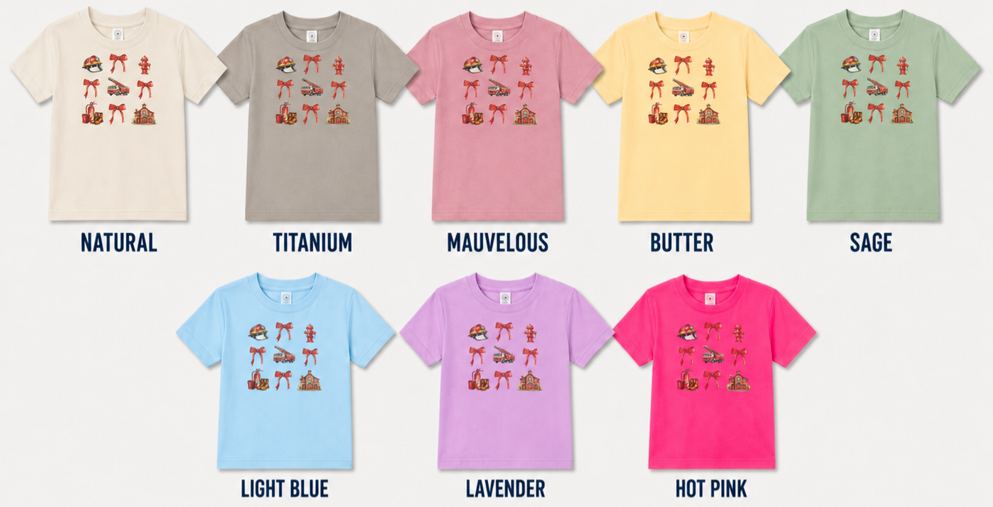 Firefighter Bow Youth Shirt
