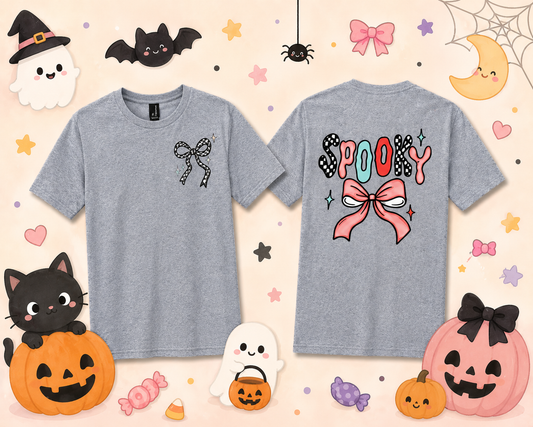 Spooky Adult Shirt- Front & Back