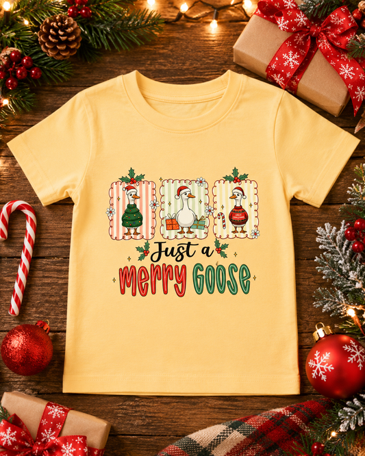 Just a Merry Goose Toddler Shirt